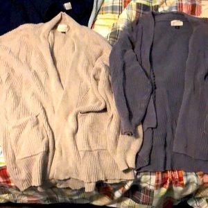 Universal thread 2 pack open front cardigans size medium